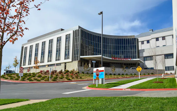 Outside view of Emergency building.