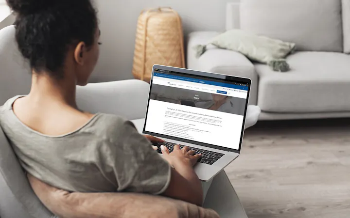 Somewhat easily using CoxHealth eCare on their personal laptop