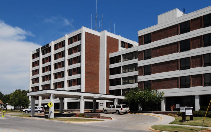 Outside view of Cox North building.