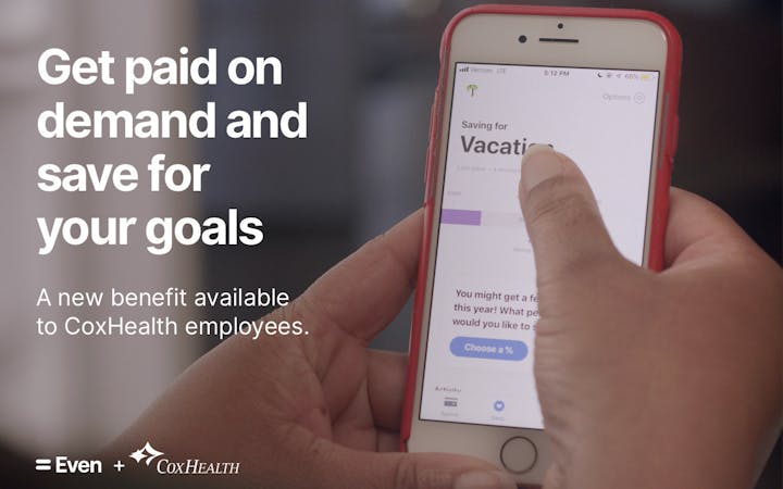 An image shows a person using the Even app.