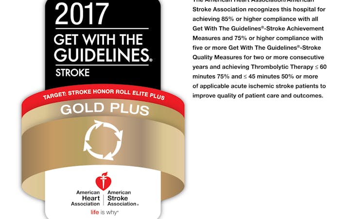 American Heart Association gold plus logo