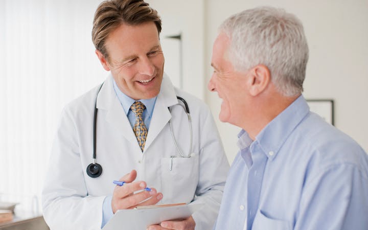 Doctor discussing with a patient