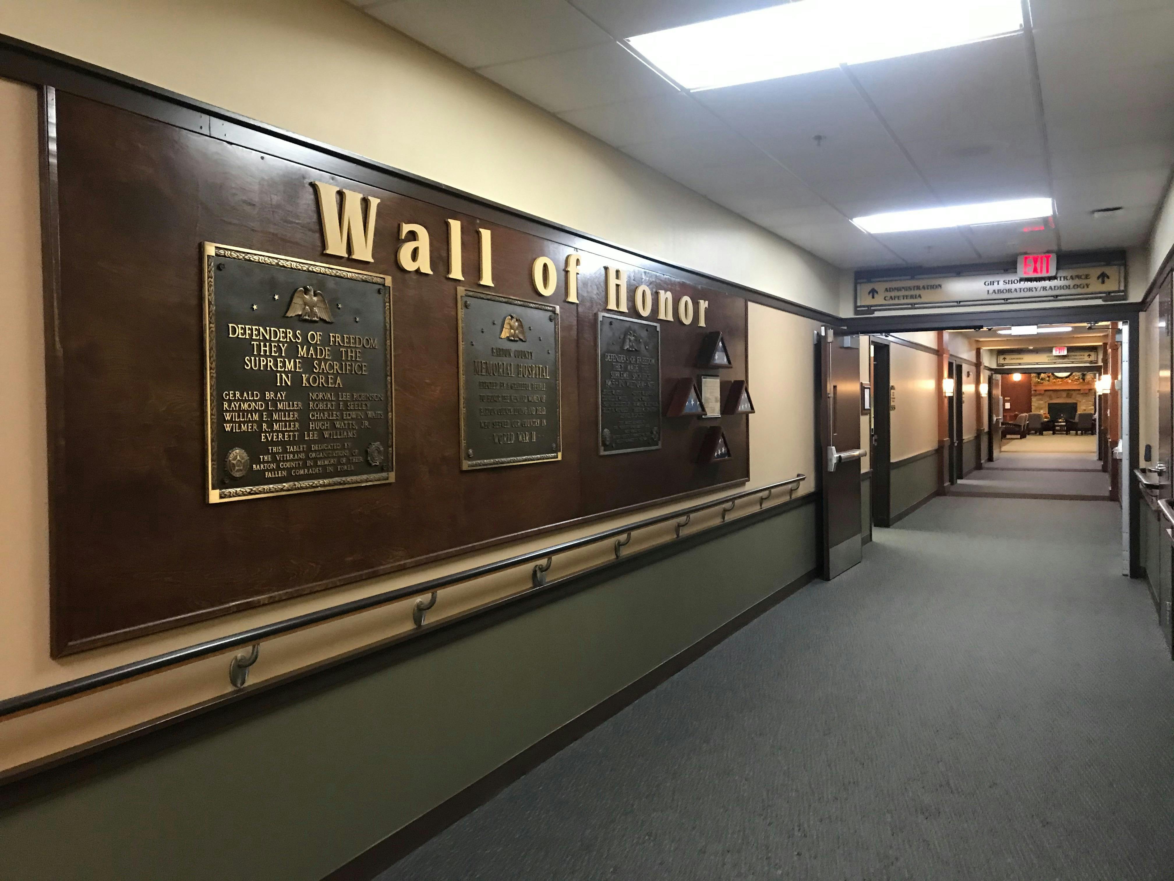 Cox Barton County Hospital plaque 2