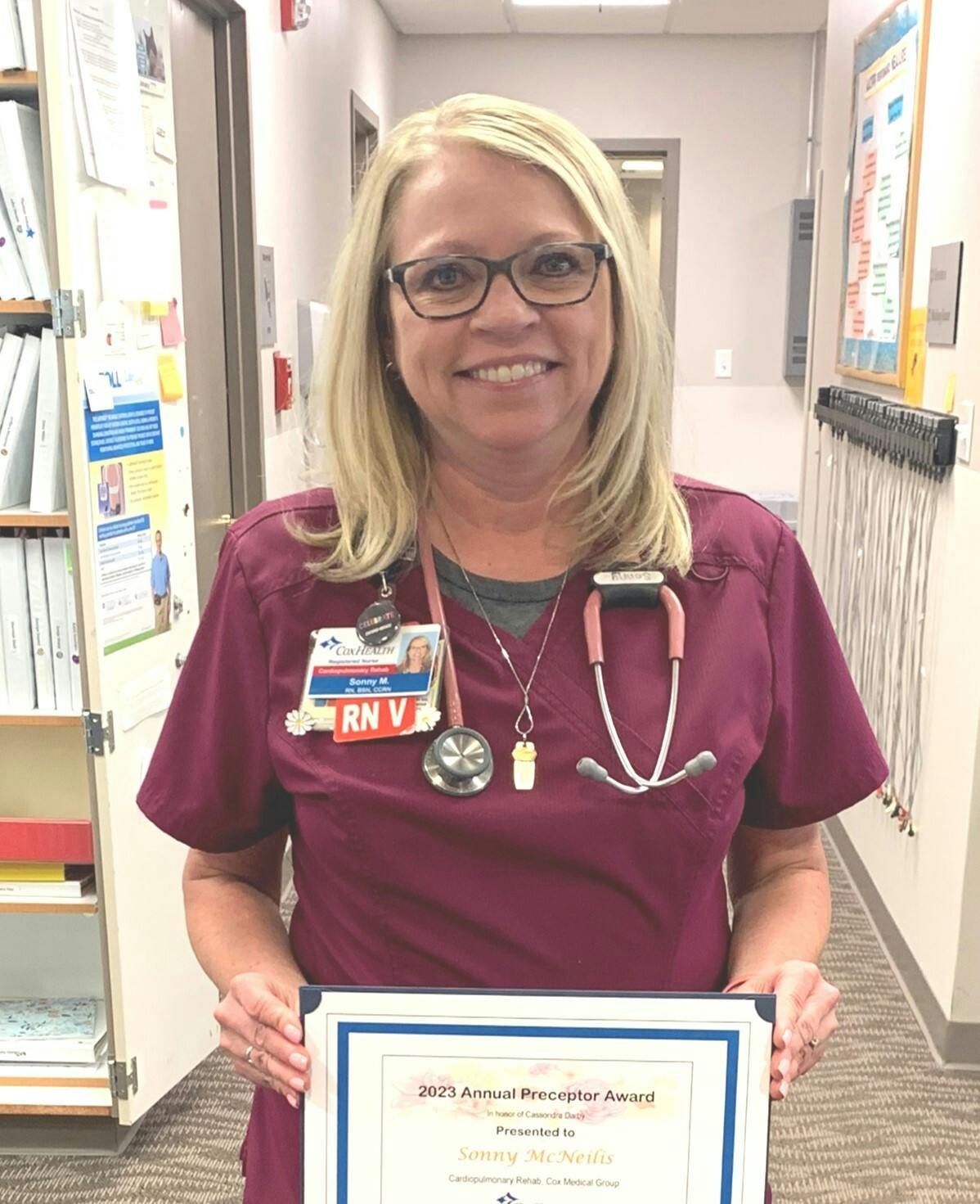 Sonny McNeilis - Nurse Preceptor Award